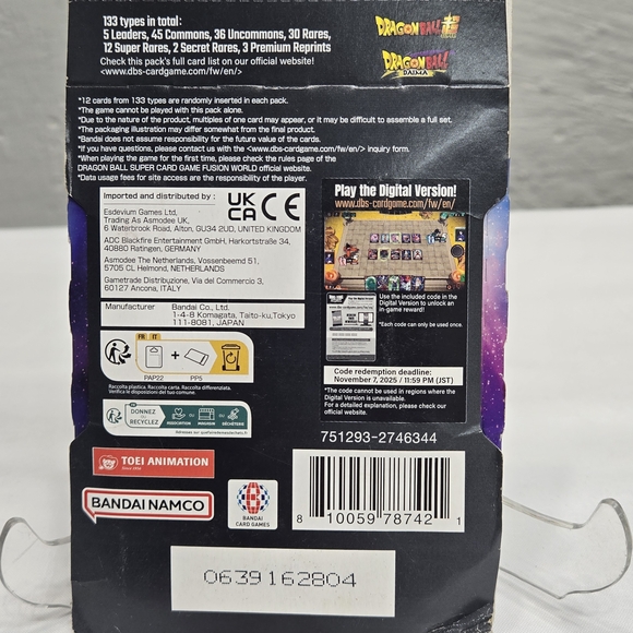 Dragon Ball Card Game Booster Pack Set Fusionworld Ultra Limit FB04 Bandai - Picture 8 of 12